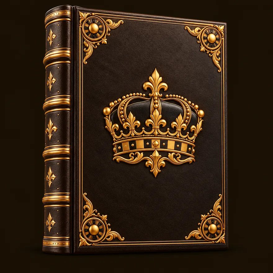 Ornate royal book — Golden Crown