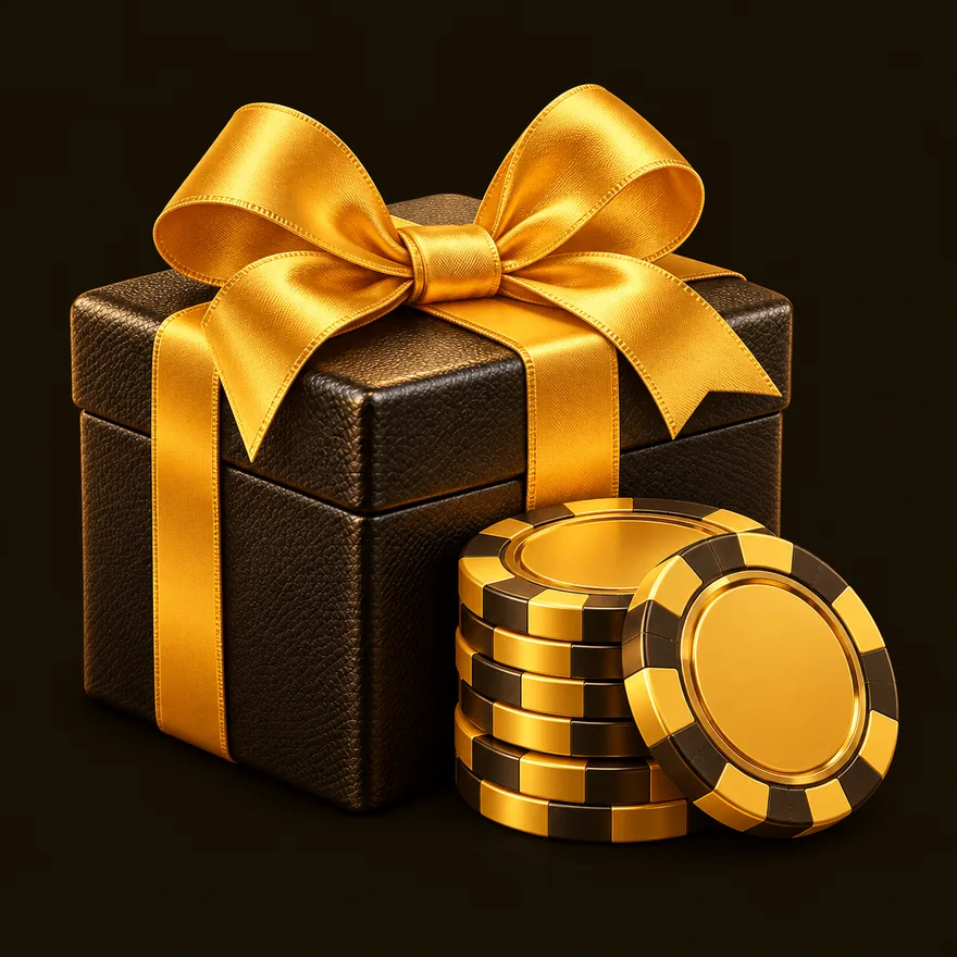 Gift box and chips — Golden Crown