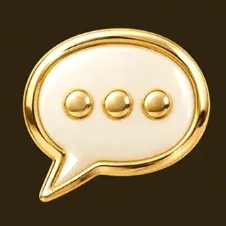 Chat bubble icon — Golden Crown