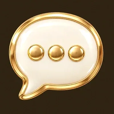 Chat bubble icon — Golden Crown