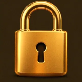 Metal padlock — Golden Crown