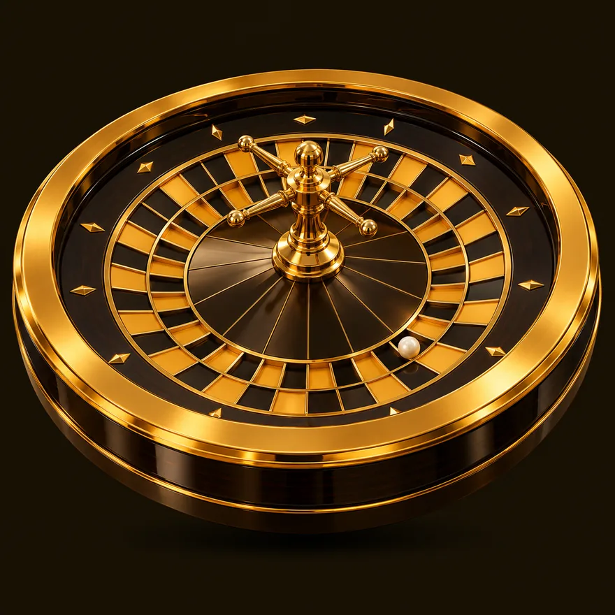 Roulette wheel — Golden Crown