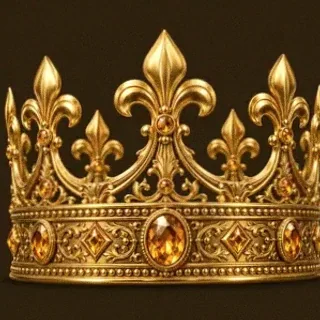 Jeweled royal crown — Golden Crown