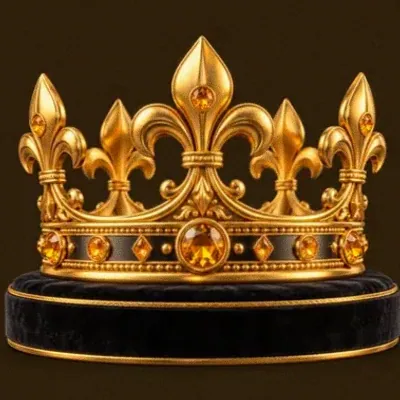 Jeweled royal crown — Golden Crown