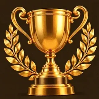 Gold trophy cup — Golden Crown