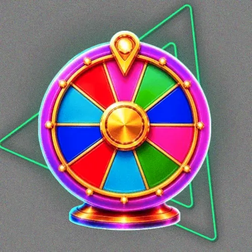 Colourful prize wheel