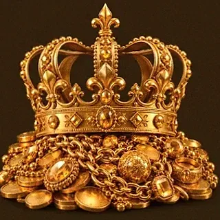 Gold treasure pile — Golden Crown