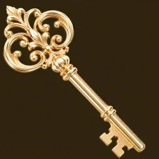 Ornate antique key — Golden Crown