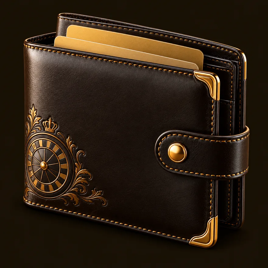Leather wallet — Golden Crown